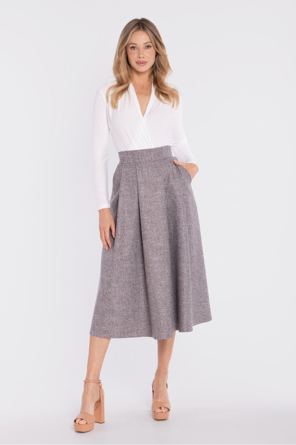 Jupe femme Stylove — gris