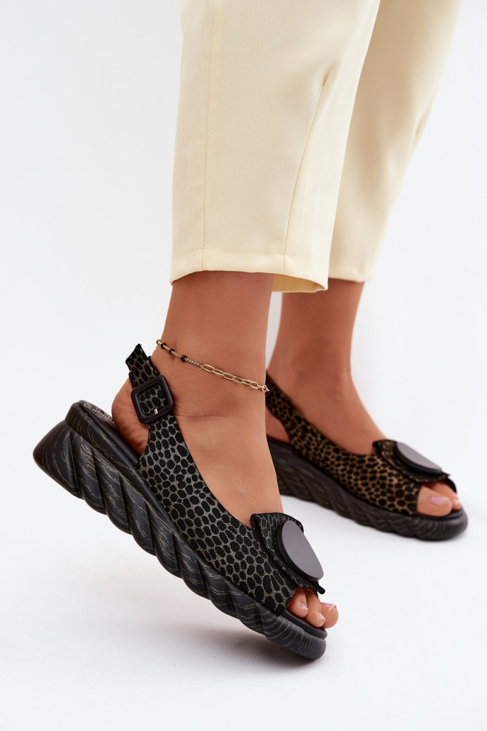 Sandales femme Step in style Cothurnes Cothurnes — noir