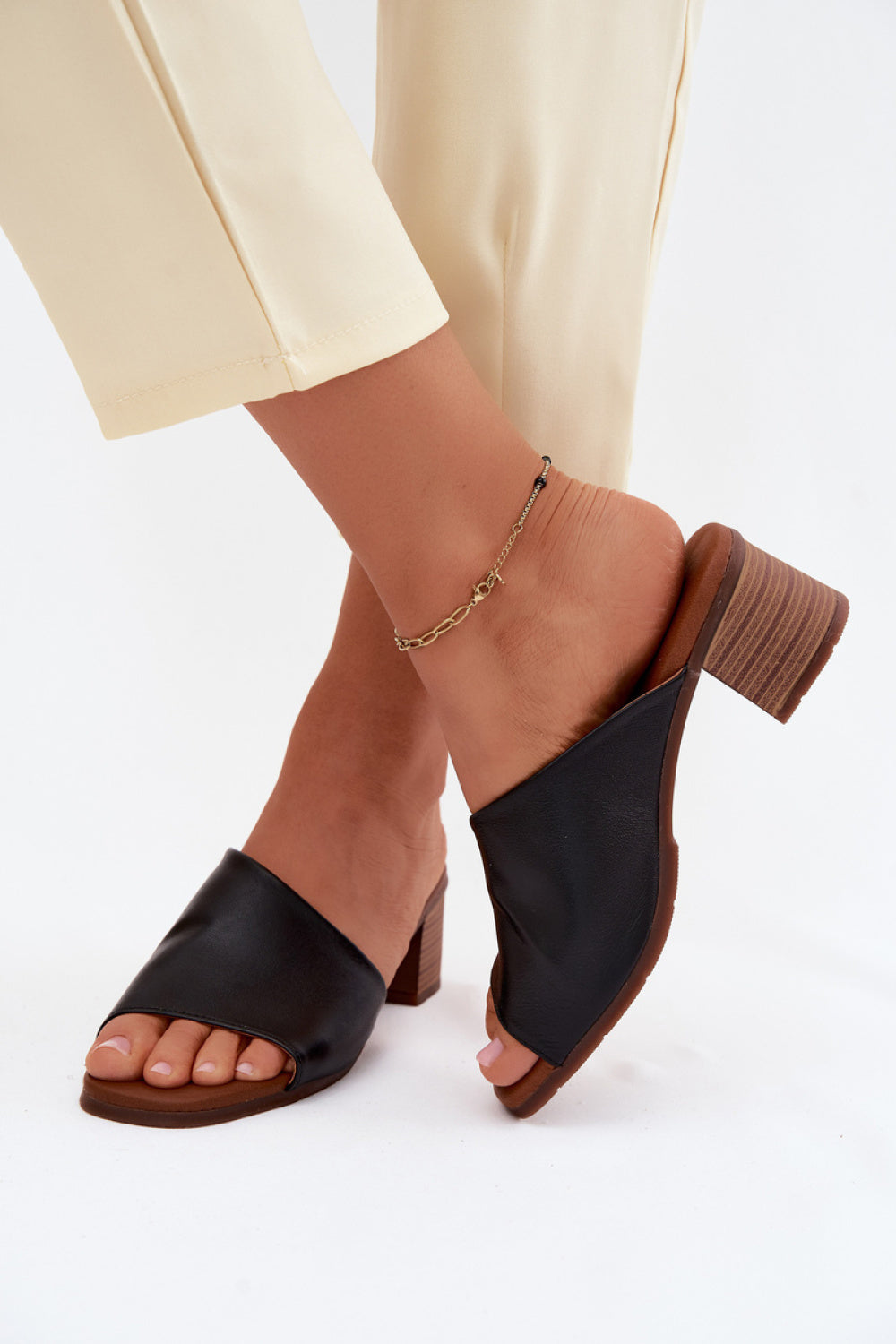 Sandales femme Step in style Des Mules À — noir