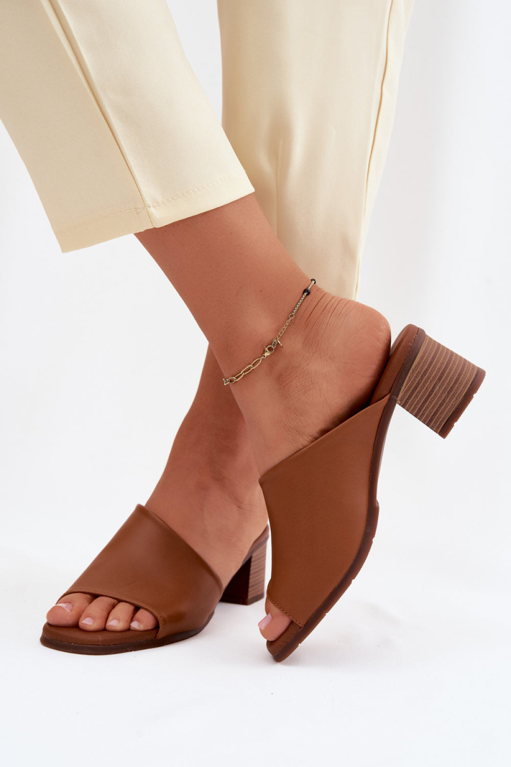 Sandales femme Step in style Des Mules À — brun