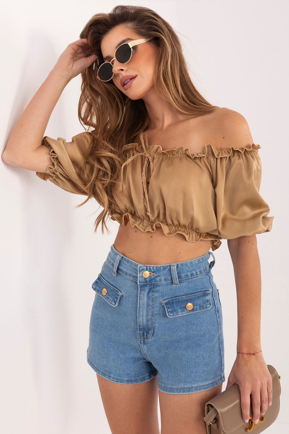 Chaussures à talons femme Factory Price Shorts En Jean — bleu