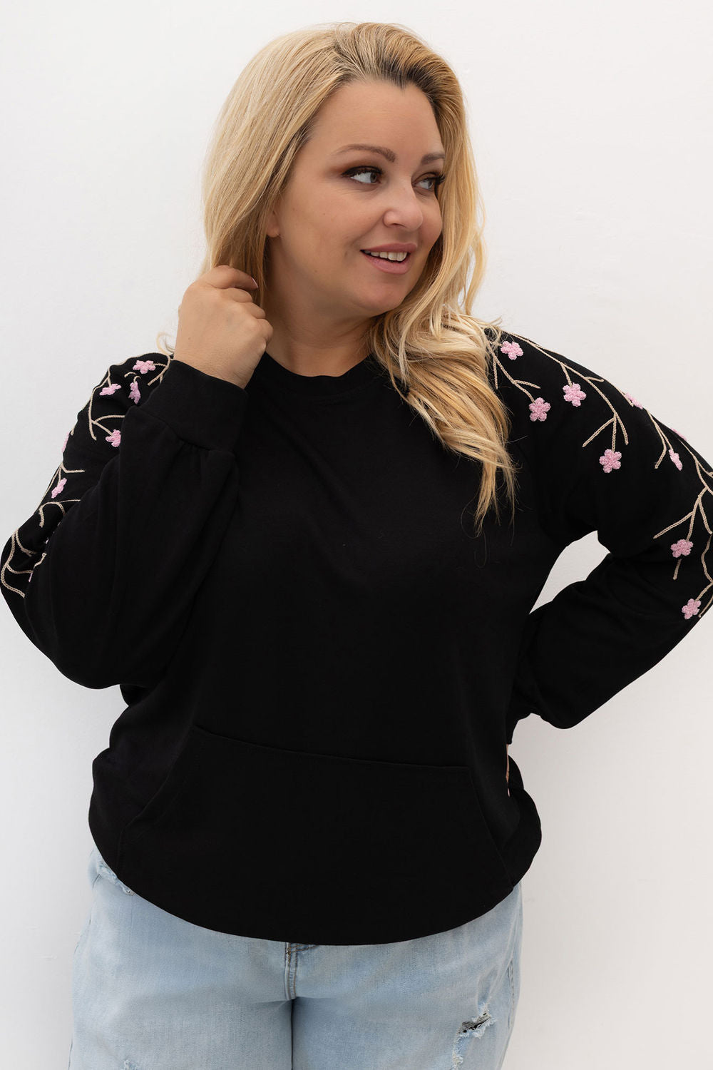 T-shirt femme Relevance Sweatshirt Sweatshirt — noir