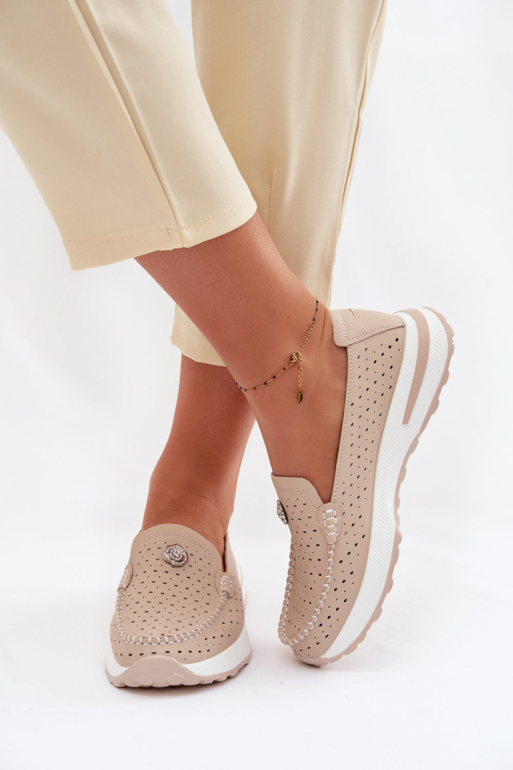 Moccasins femme Step in style — beige