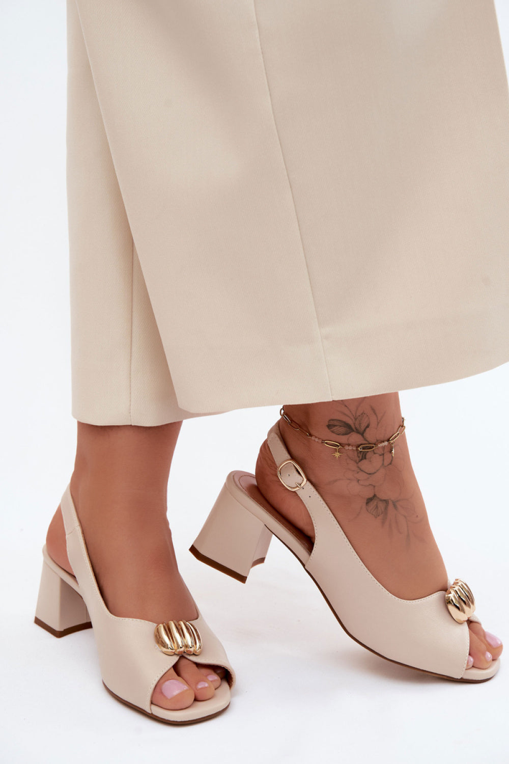 Sandales femme Step in style À Talons À — beige