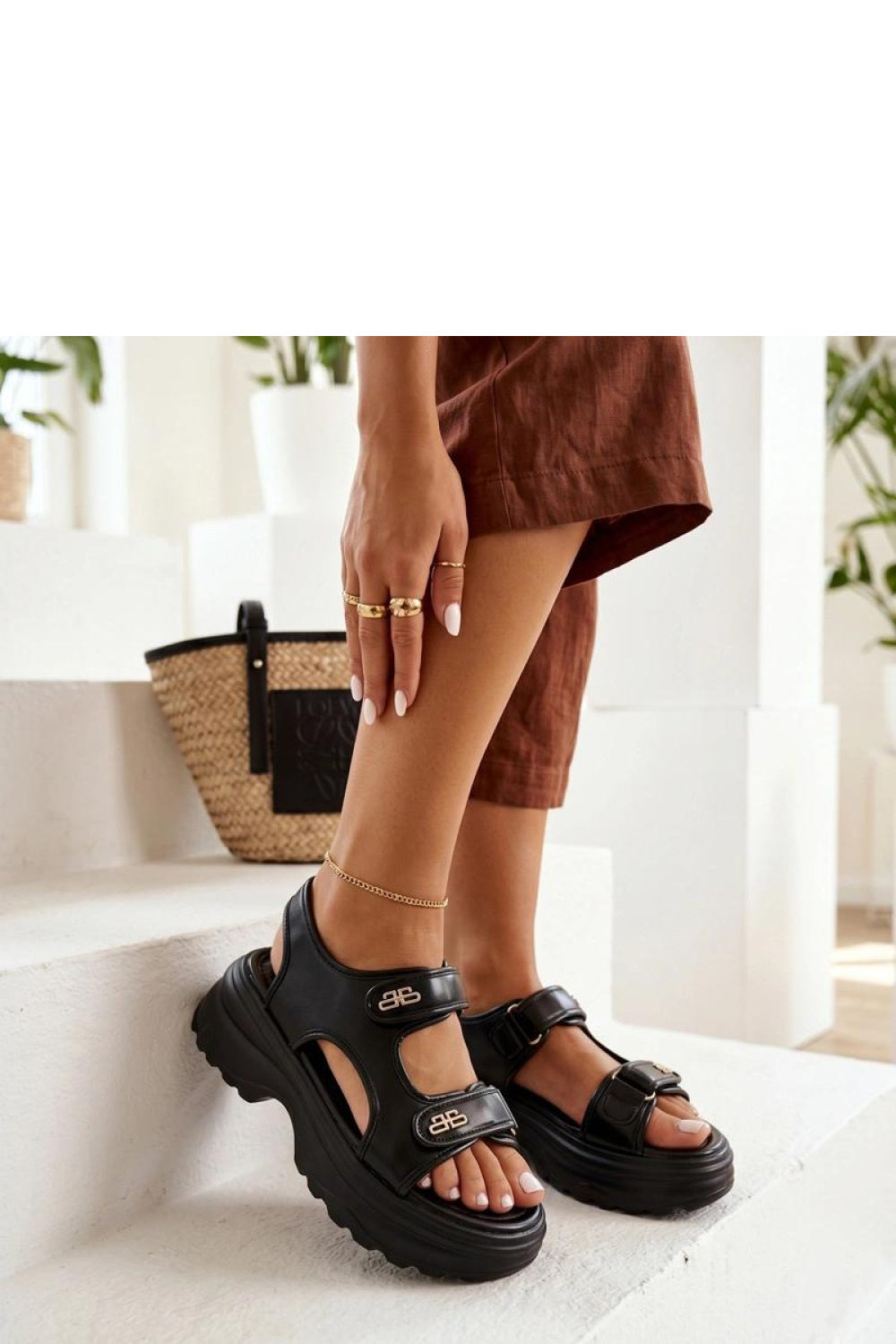 Sandales femme Solea À Plateforme À — noir