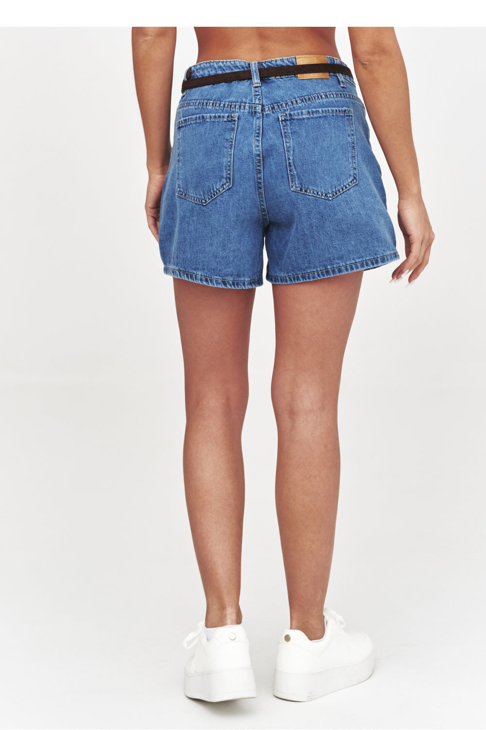 Chaussures à talons femme Makadamia Shorts En Jean — bleu