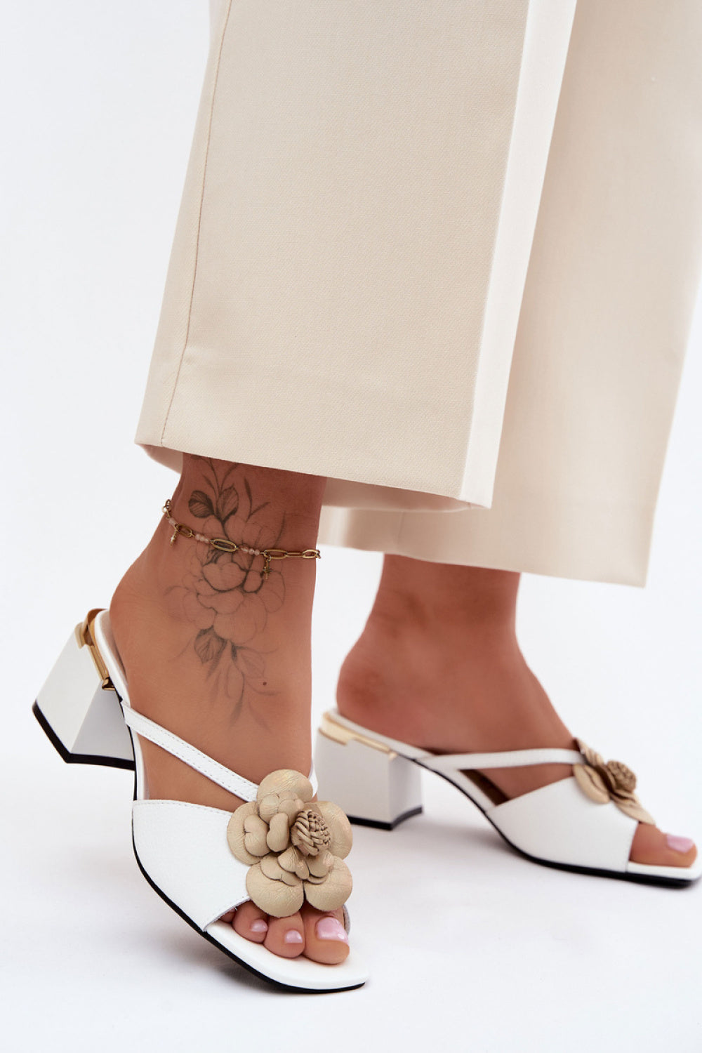 Sandales femme Step in style Des Mules À — blanc