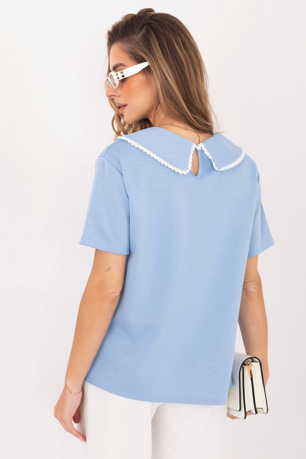 Blouse femme Italy Moda Chemisier Chemisier — bleu