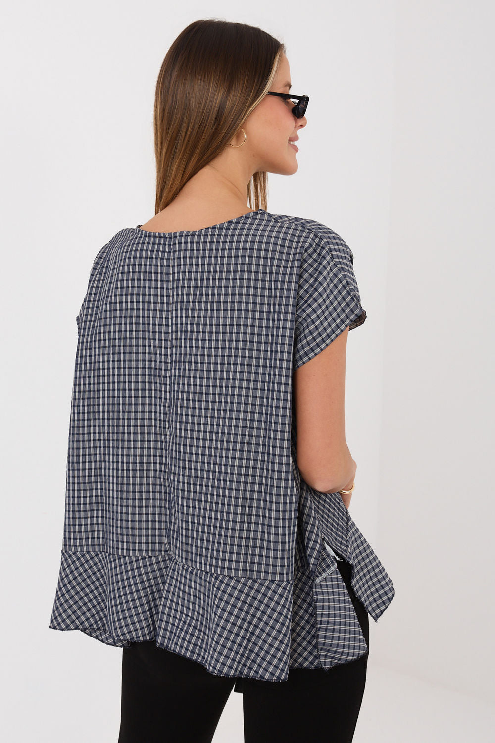 Blouse femme Italy Moda Chemisier Chemisier — bleu marine