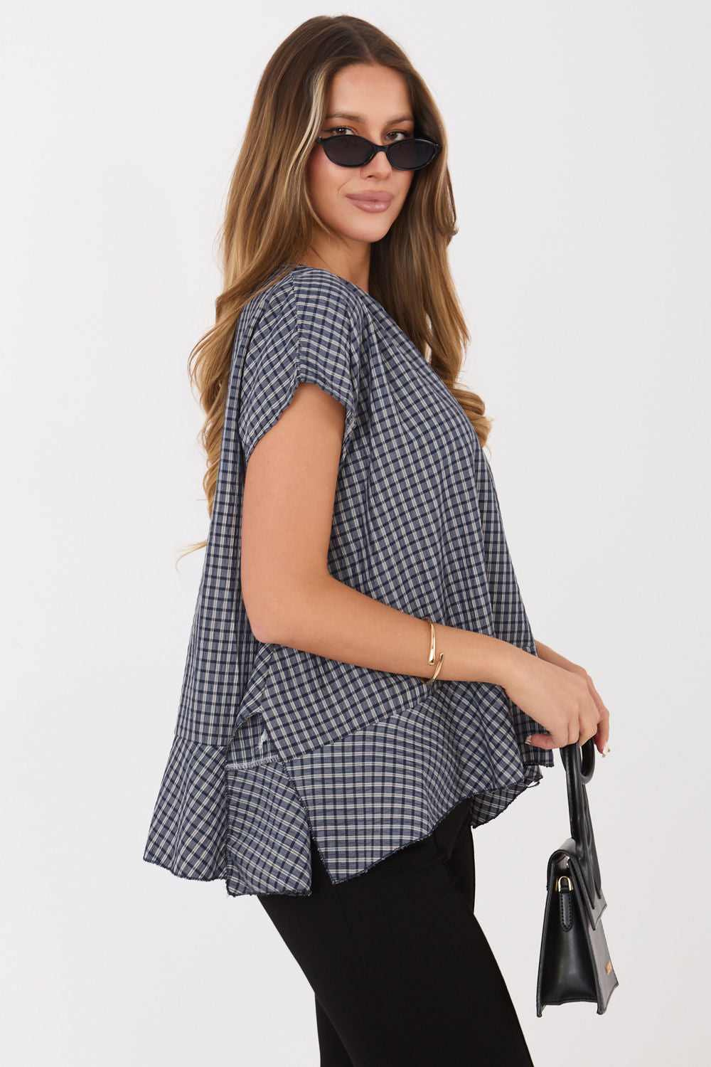 Blouse femme Italy Moda Chemisier Chemisier — bleu marine