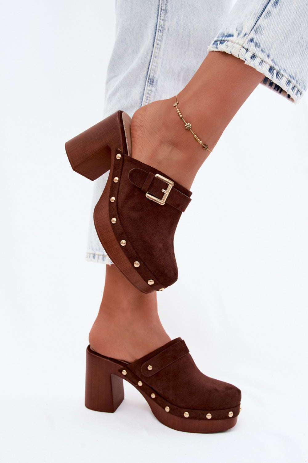 Sandales femme Step in style Des Mules À — brun