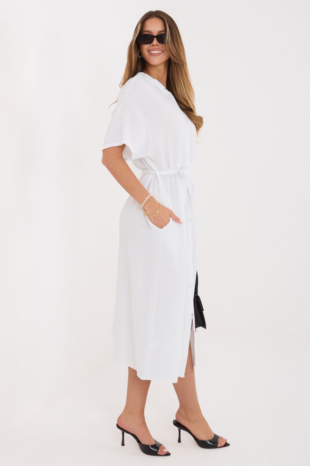 Robe femme Italy Moda De Jour De — blanc