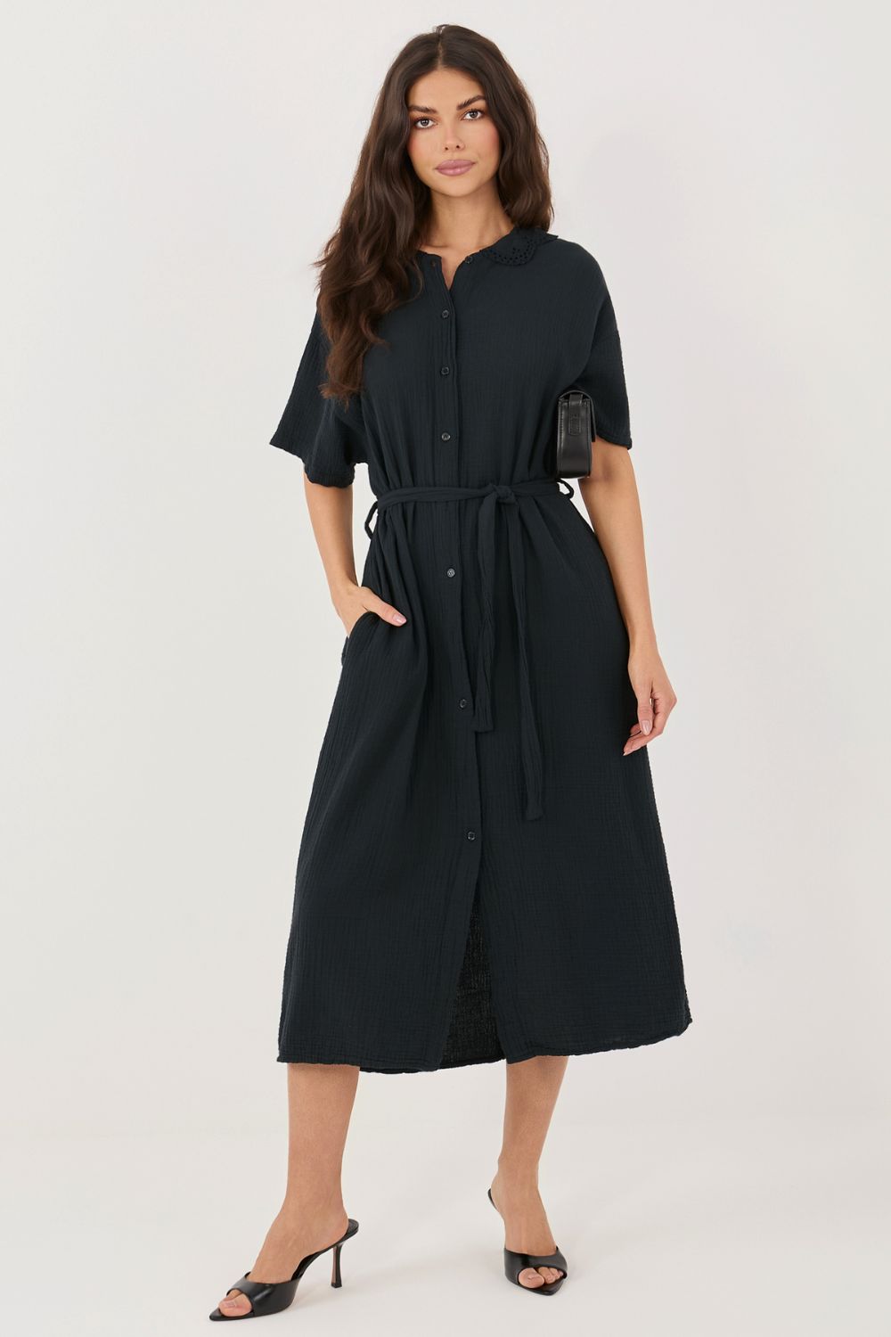 Robe femme Italy Moda De Jour De — noir