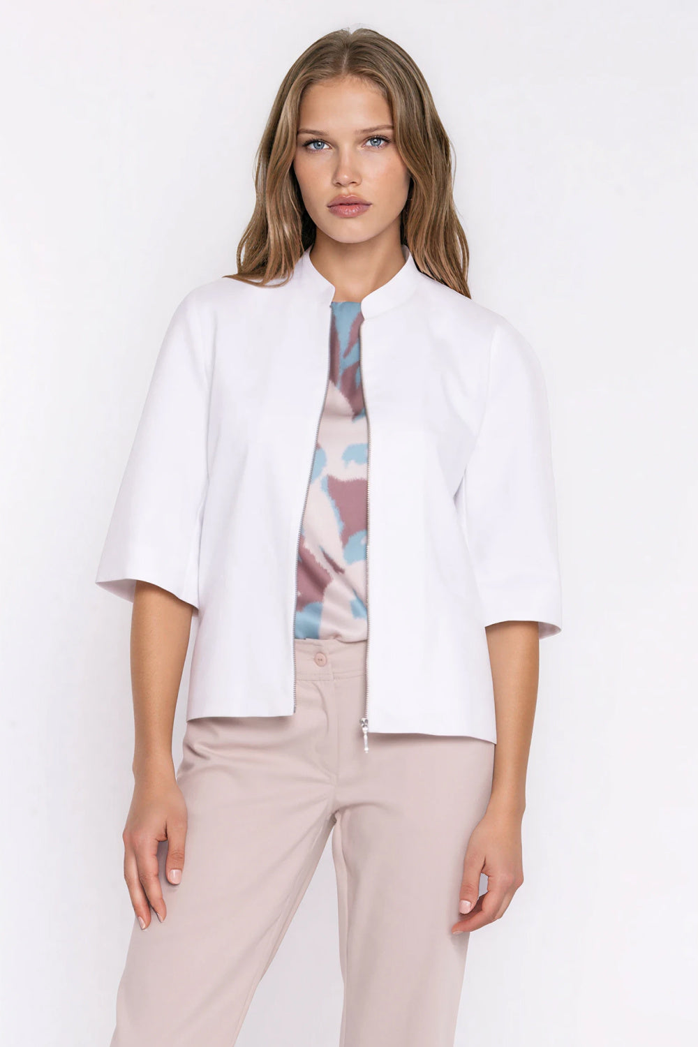 Veste en jean femme Nife — blanc