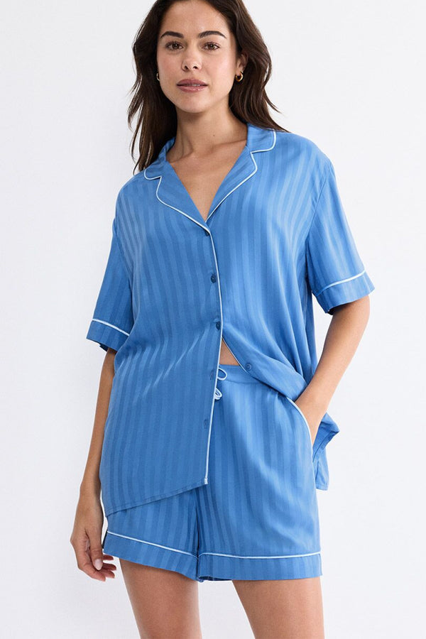 Pyjama femme Triumph Chemise Chemise — bleu