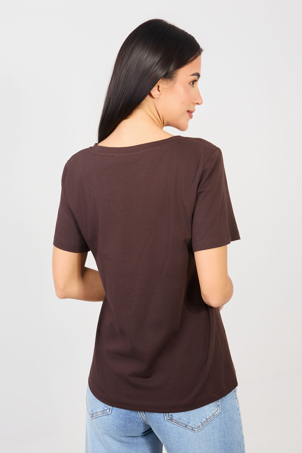 Blouse femme Rue Paris T Shirt T — brun