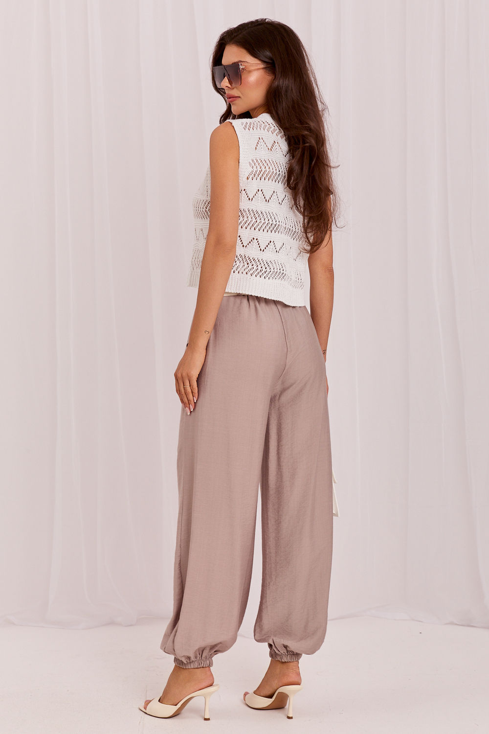 Chaussures à talons femme Rue Paris Pantalon Pantalon — beige