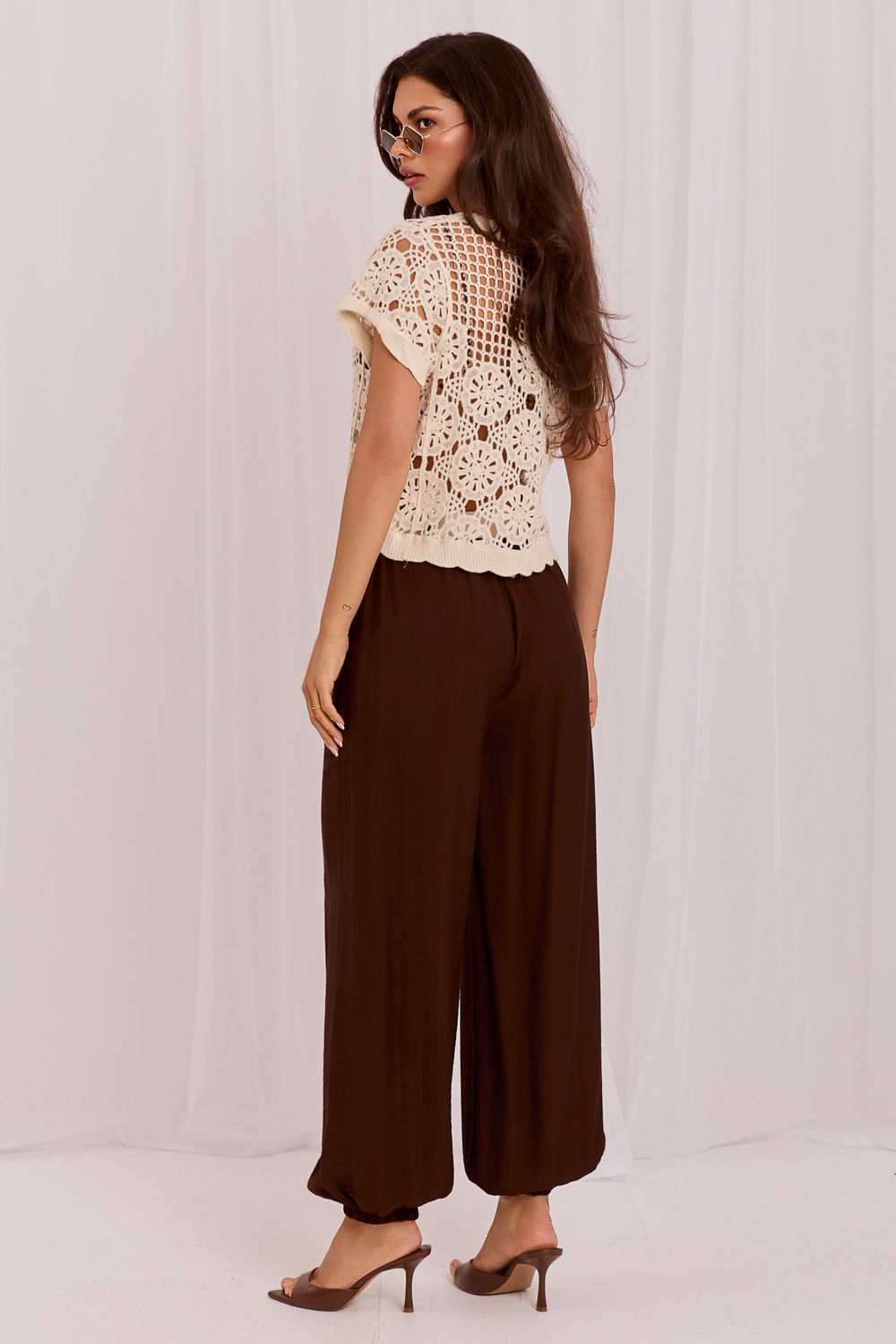 Chaussures à talons femme Rue Paris Pantalon Pantalon — brun