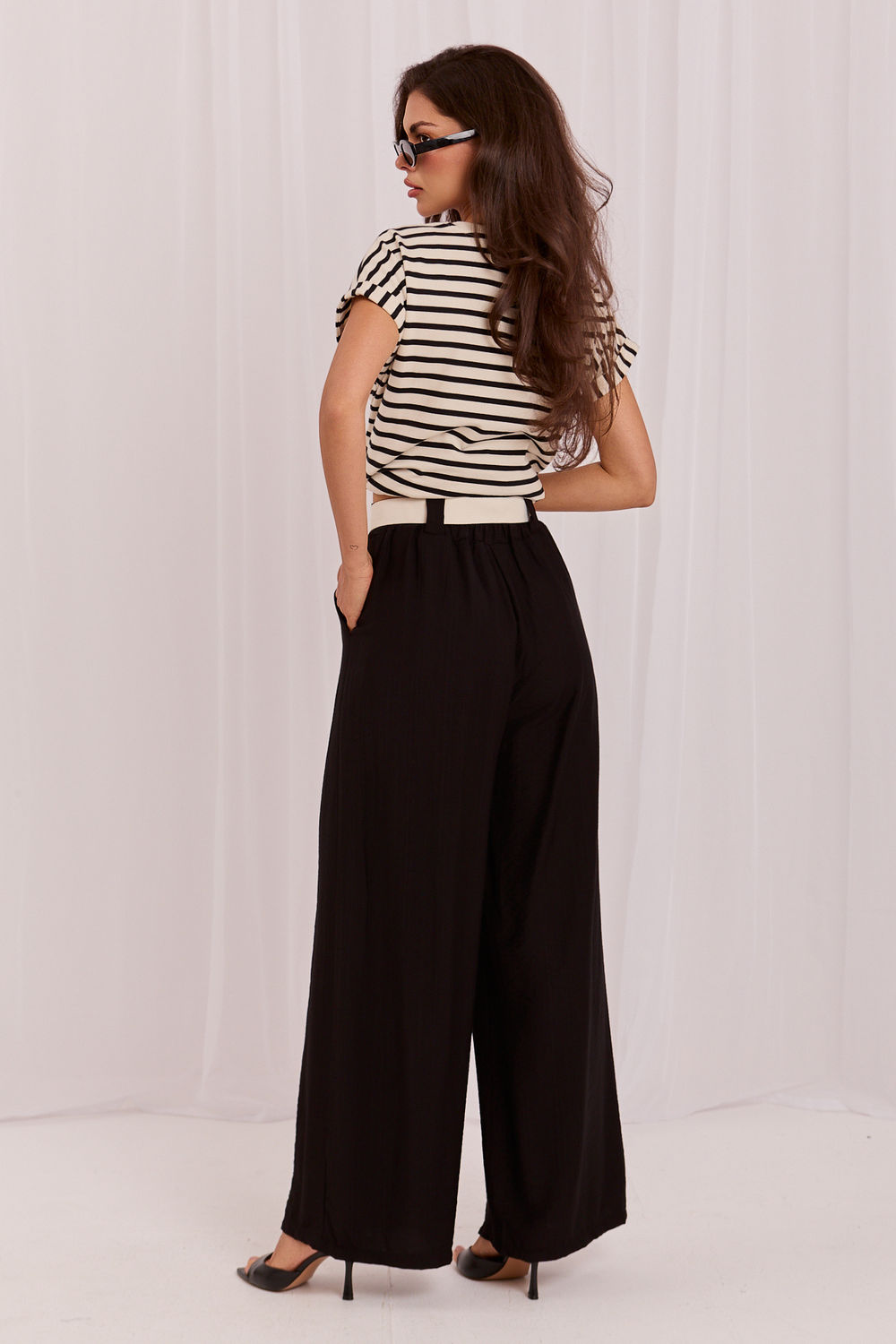 Chaussures à talons femme Rue Paris Pantalon Pantalon — noir
