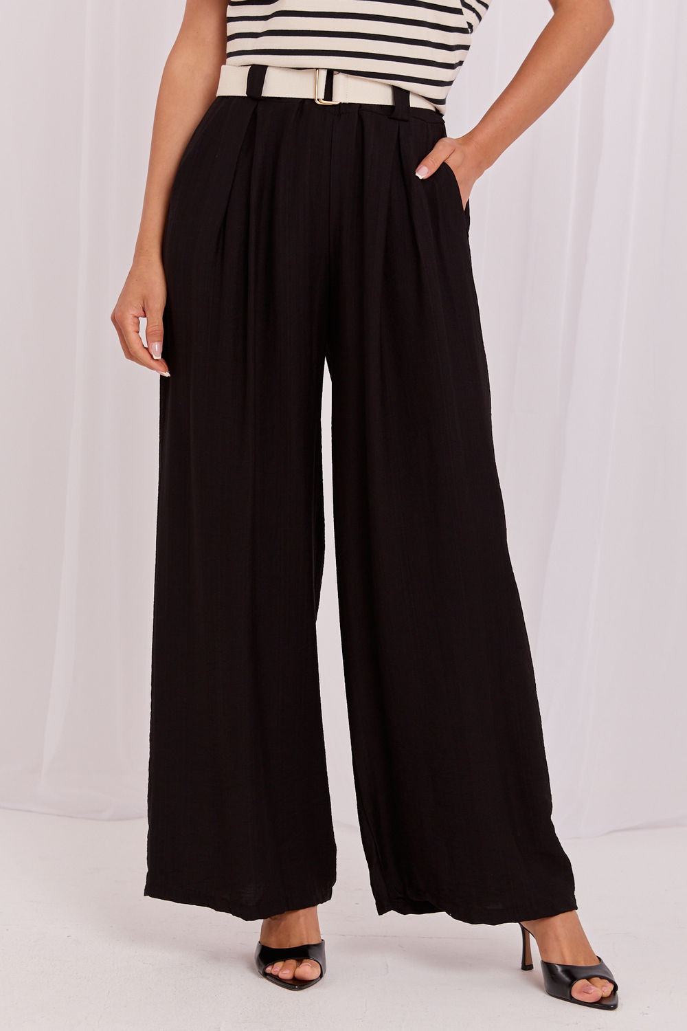 Chaussures à talons femme Rue Paris Pantalon Pantalon — noir