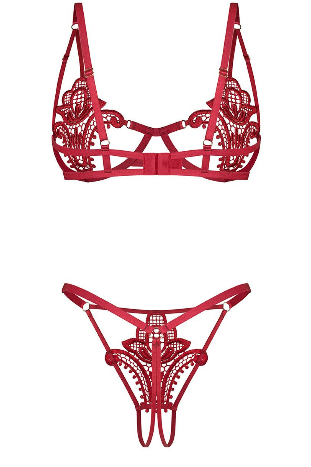 Ensemble lingerie femme Obsessive L Ensemble Sexy — rouge