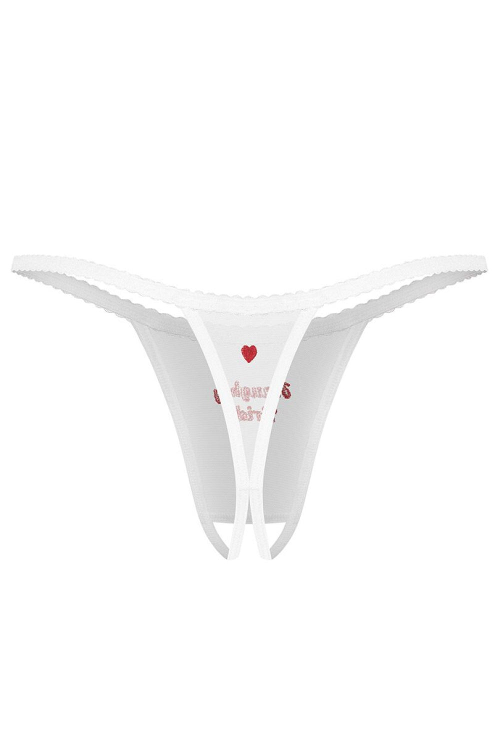 String femme Obsessive Strings Strings — blanc