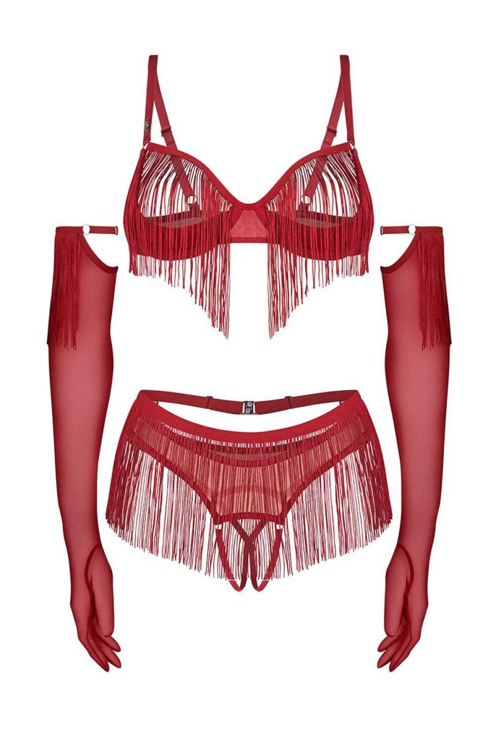Ensemble lingerie femme Obsessive L Ensemble Sexy — rouge