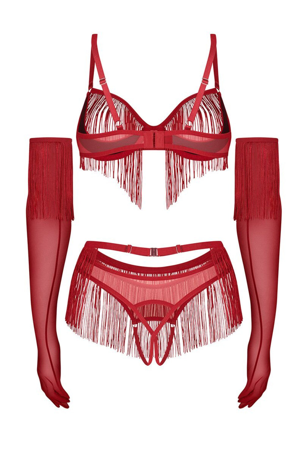 Ensemble lingerie femme Obsessive L Ensemble Sexy — rouge