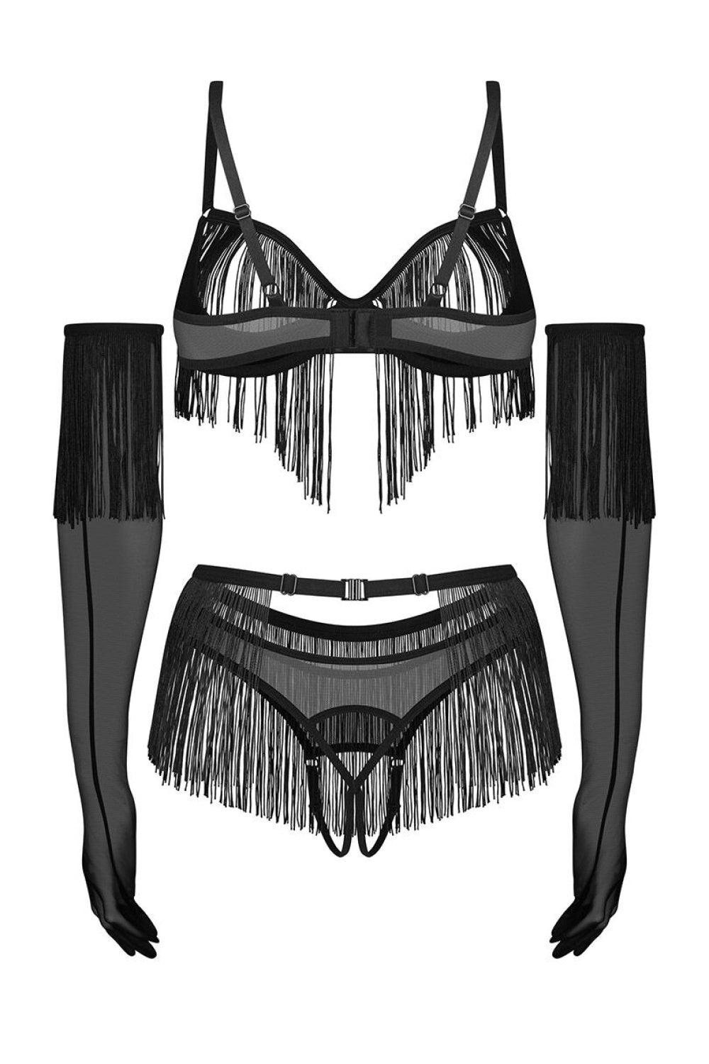 Ensemble lingerie femme Obsessive L Ensemble Sexy — noir
