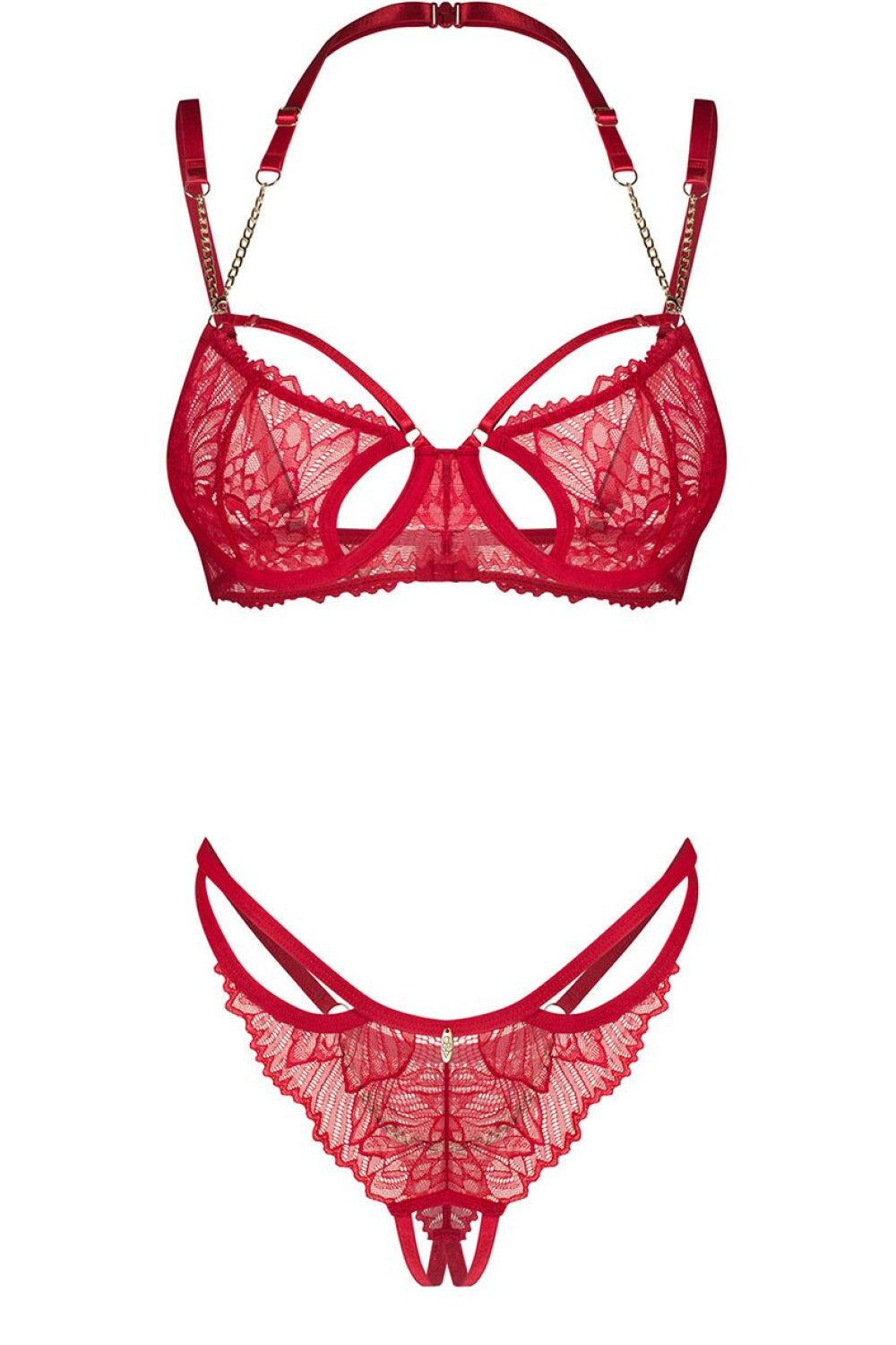 Ensemble lingerie femme Obsessive L Ensemble Sexy — rouge