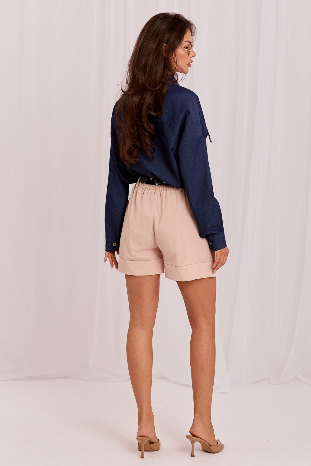 Chaussures à talons femme Italy Moda Shorts Shorts — rosé
