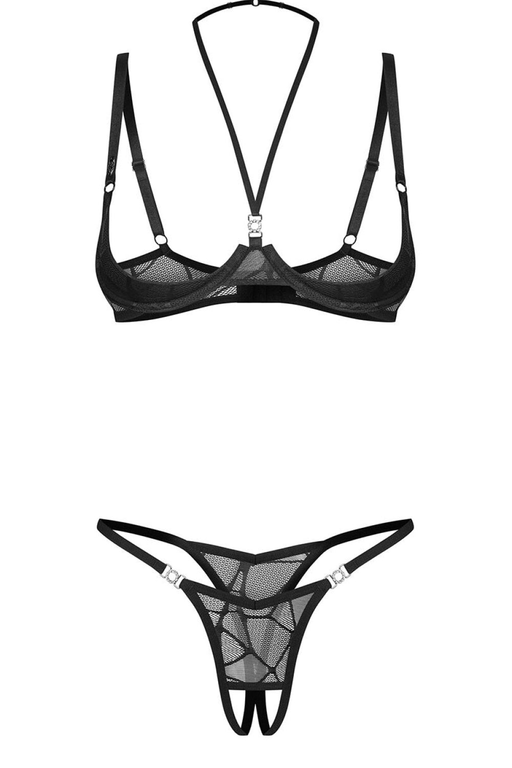 Ensemble lingerie femme Obsessive L Ensemble Sexy — noir