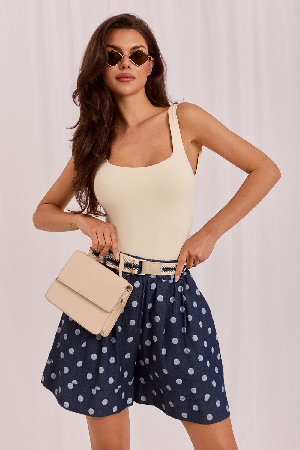 Chaussures à talons femme Factory Price Shorts Shorts — bleu marine