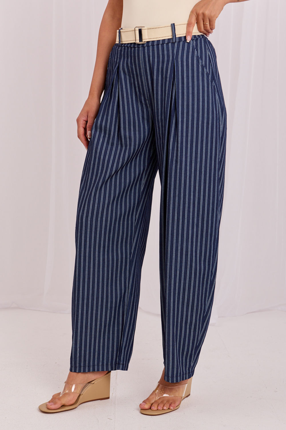 Chaussures à talons femme Factory Price Pantalon Pantalon — bleu marine