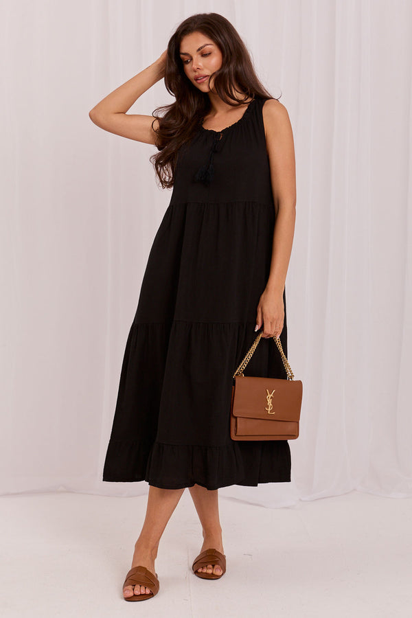 Robe femme Italy Moda De Jour De — noir