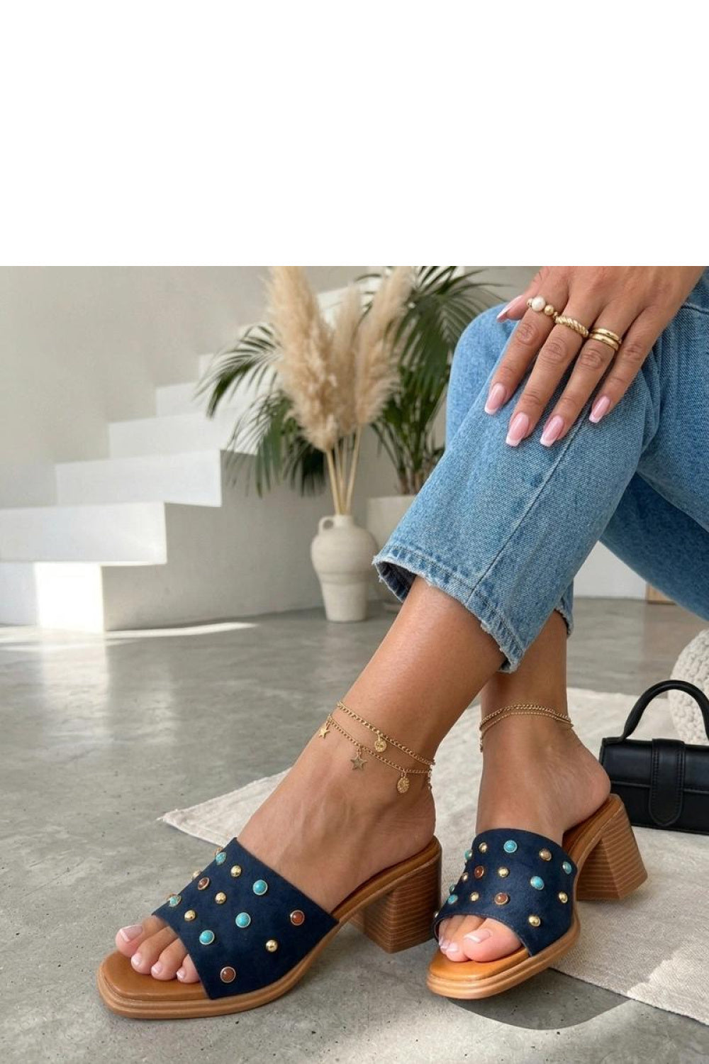 Sandales femme Solea Des Mules À — bleu