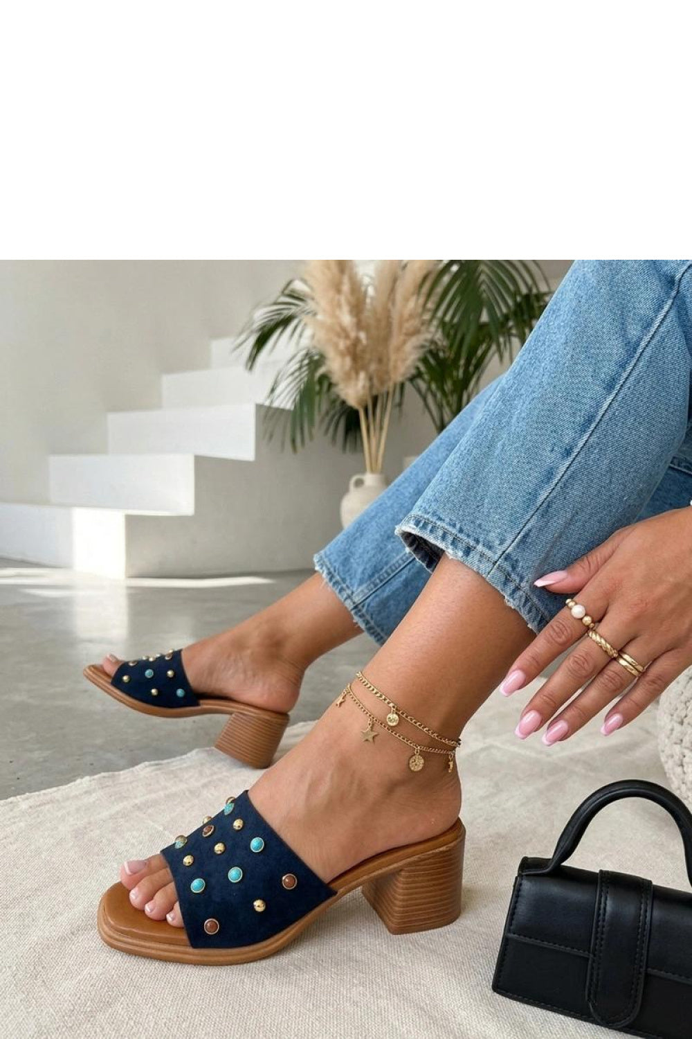 Sandales femme Solea Des Mules À — bleu