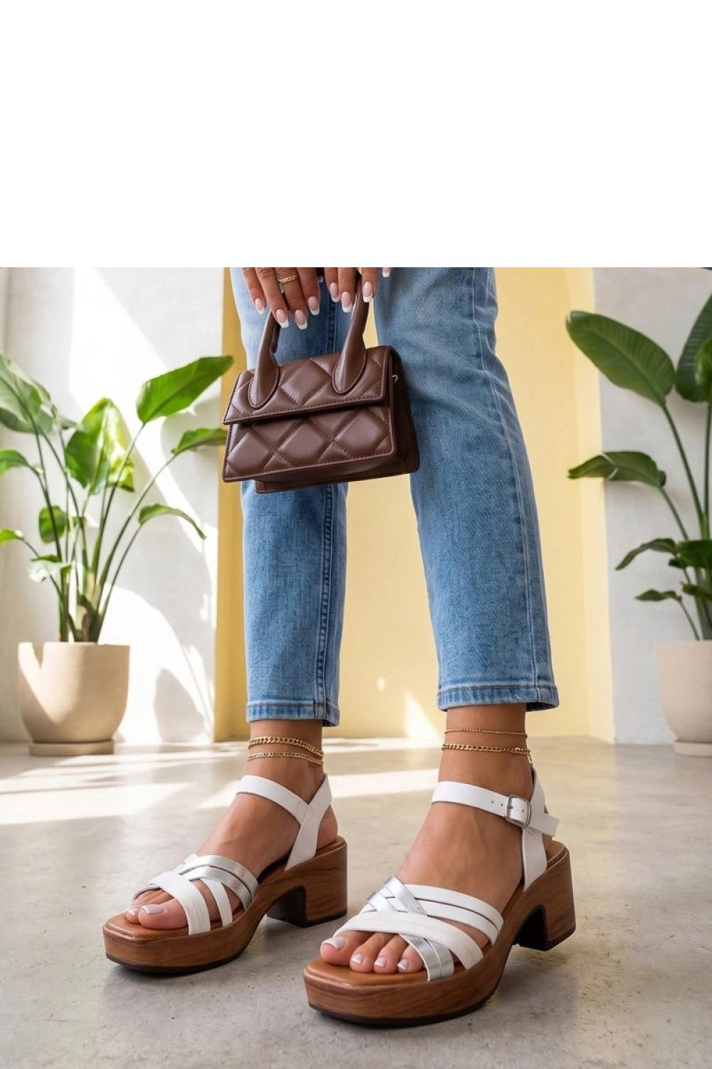 Sandales femme Solea À Talons À — blanc