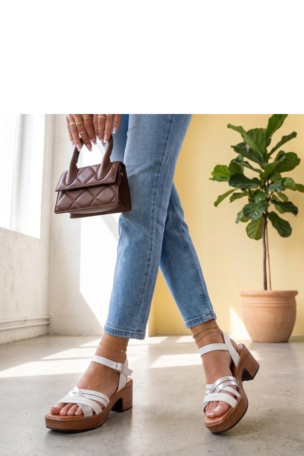 Sandales femme Solea À Talons À — blanc