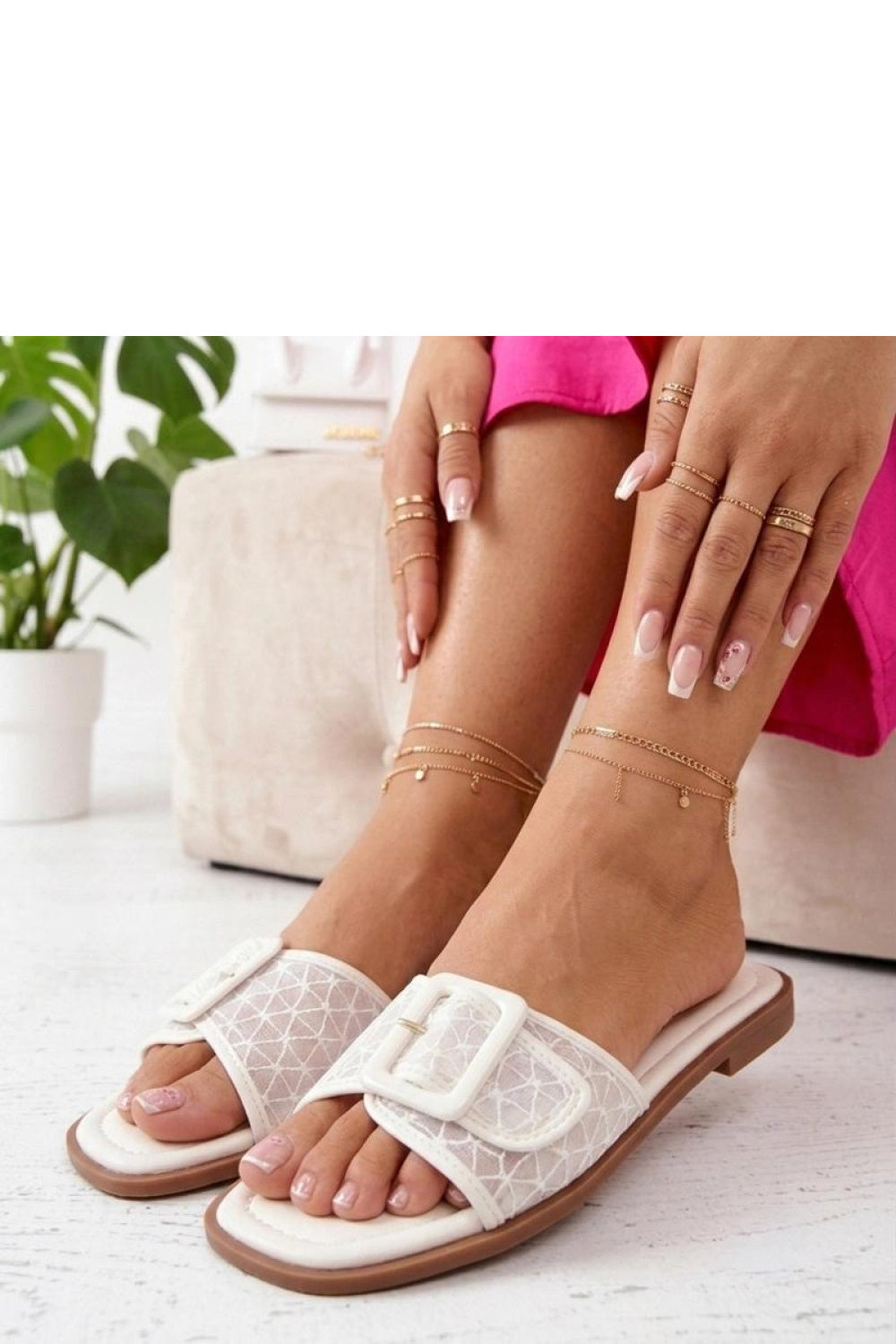 Sandales femme Solea Clacquettes Clacquettes — blanc