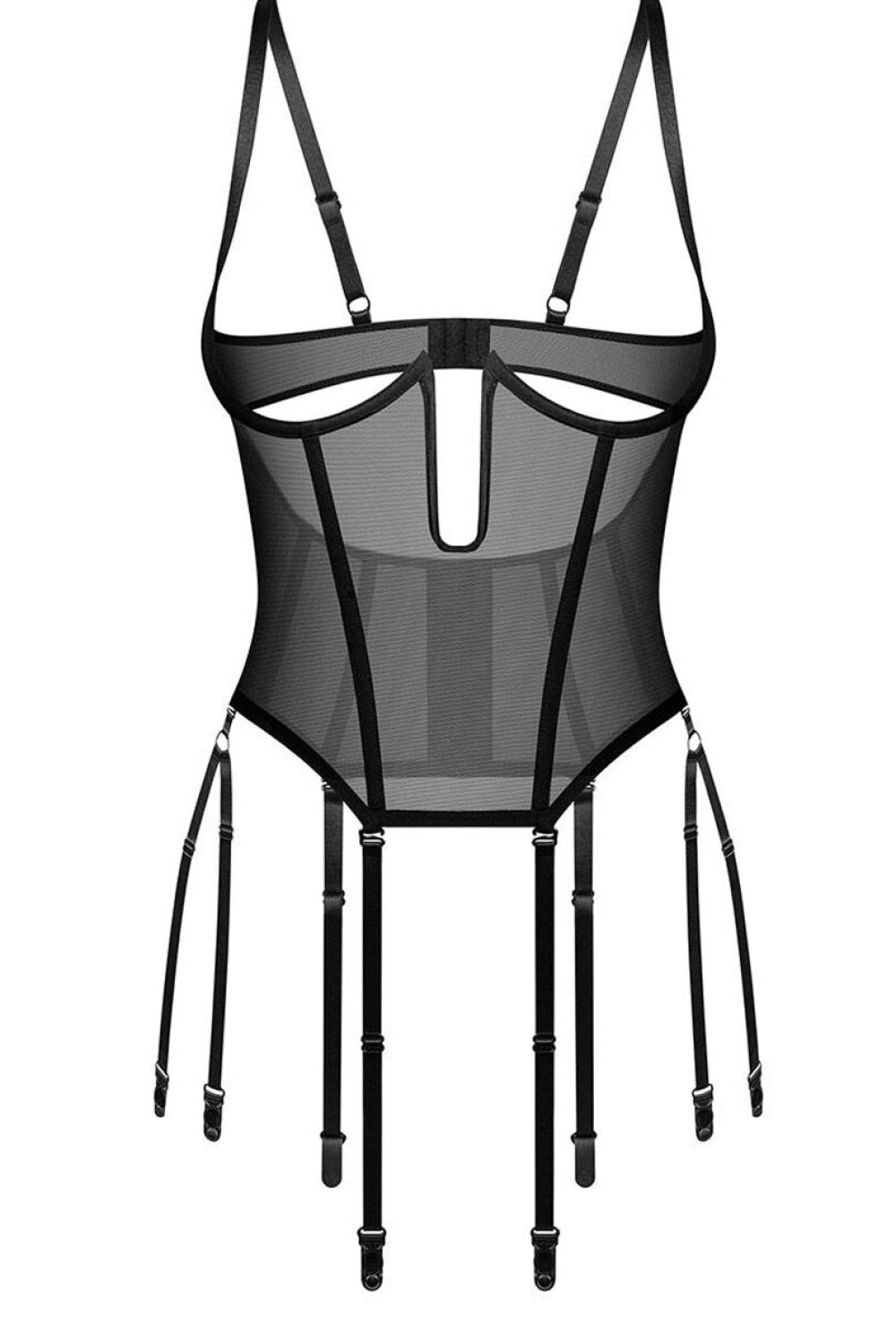 Corset femme Obsessive — noir