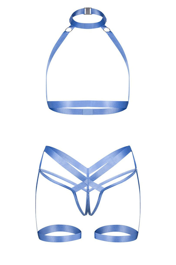 Ensemble lingerie femme Obsessive L Ensemble Sexy — bleu