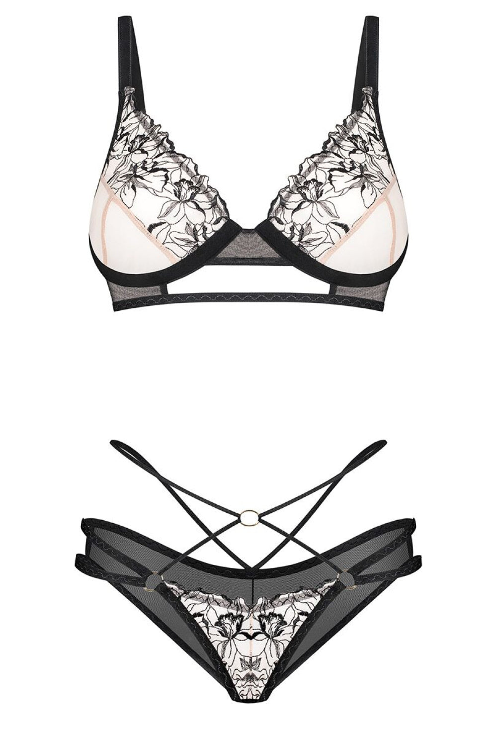 Ensemble lingerie femme Obsessive L Ensemble Sexy — noir