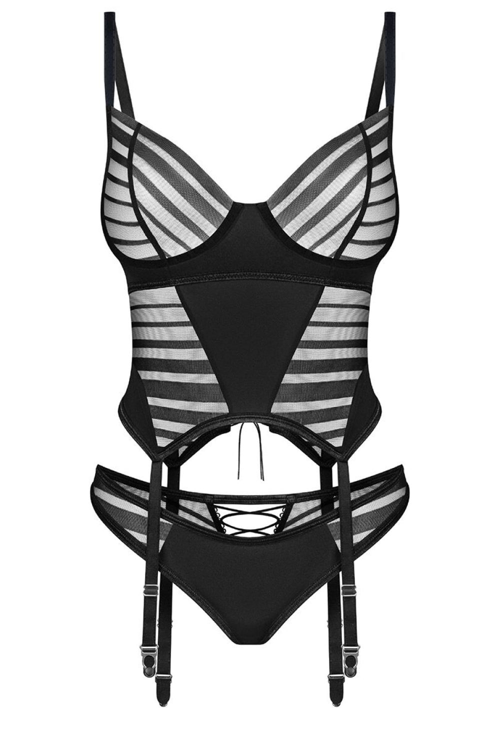 Ensemble lingerie femme Obsessive L Ensemble Sexy — noir