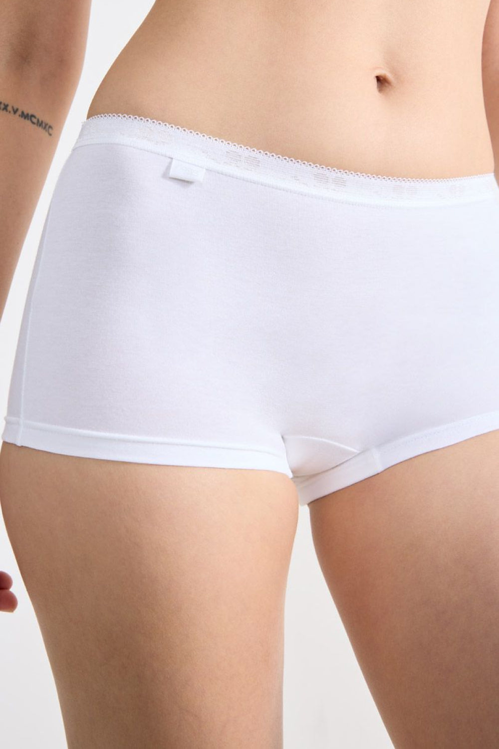 Boxer femme Sloggi Shorts Shorts — blanc