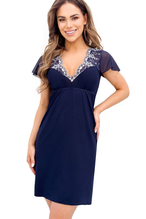 Nuisette femme Donna Chemise De Nuit — bleu marine