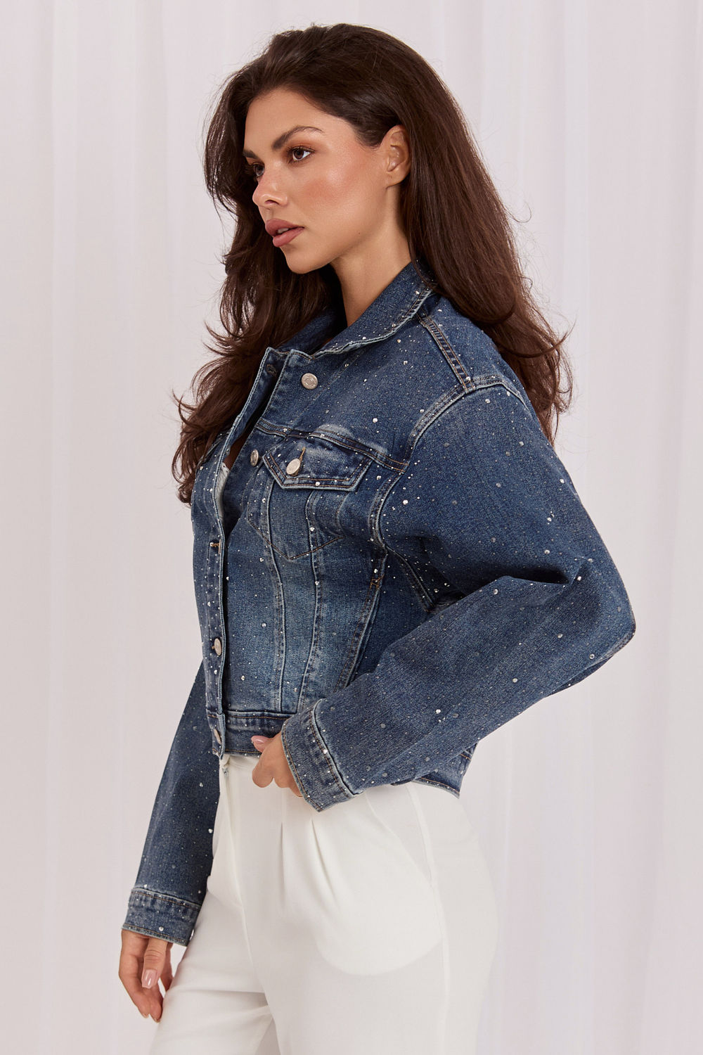 Veste en jean femme Italy Moda — bleu