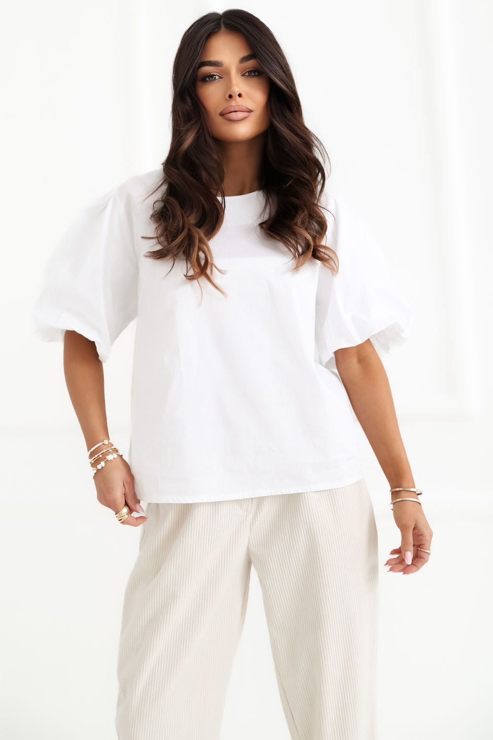Blouse femme Italy Moda Chemisier Chemisier — blanc