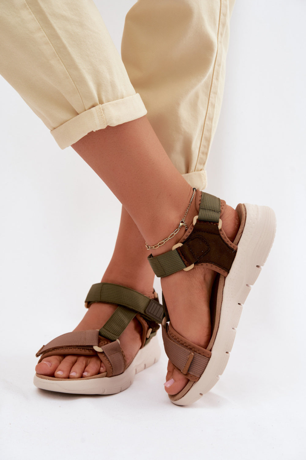 Sandales femme Step in style À Plateforme À — vert