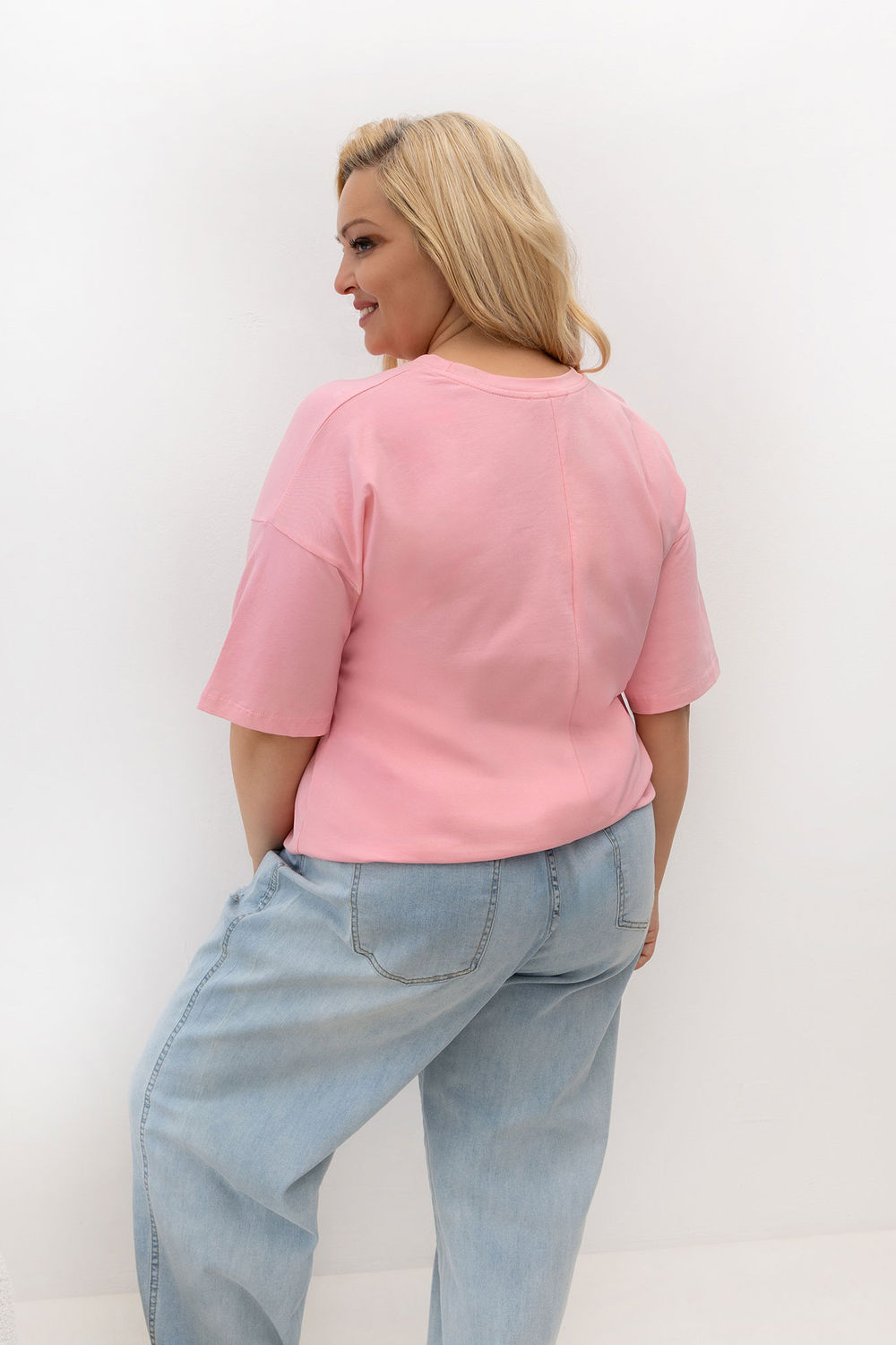 T-shirt femme Relevance Plus Size Plus — rosé